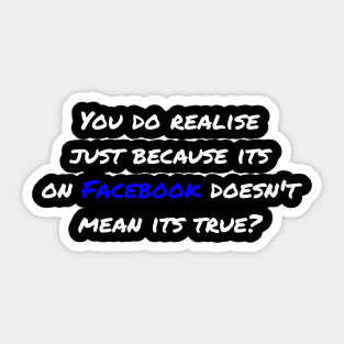 Funny Facebook Quote Sticker